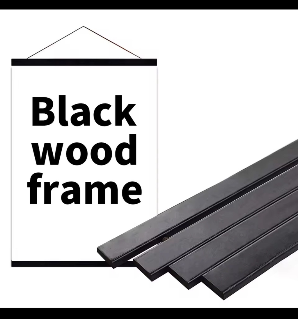 L and XL Magnetic Wooden Poster Hanger