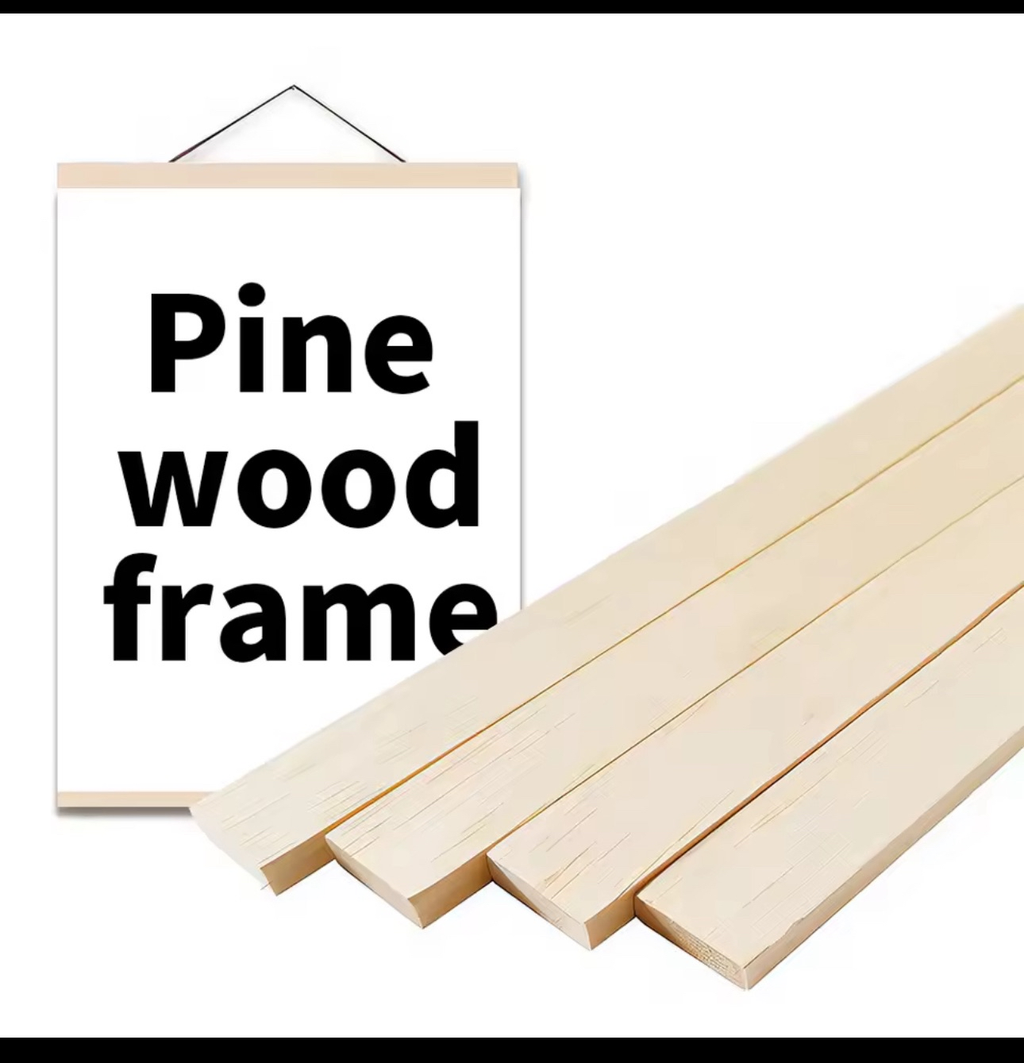 L and XL Magnetic Wooden Poster Hanger