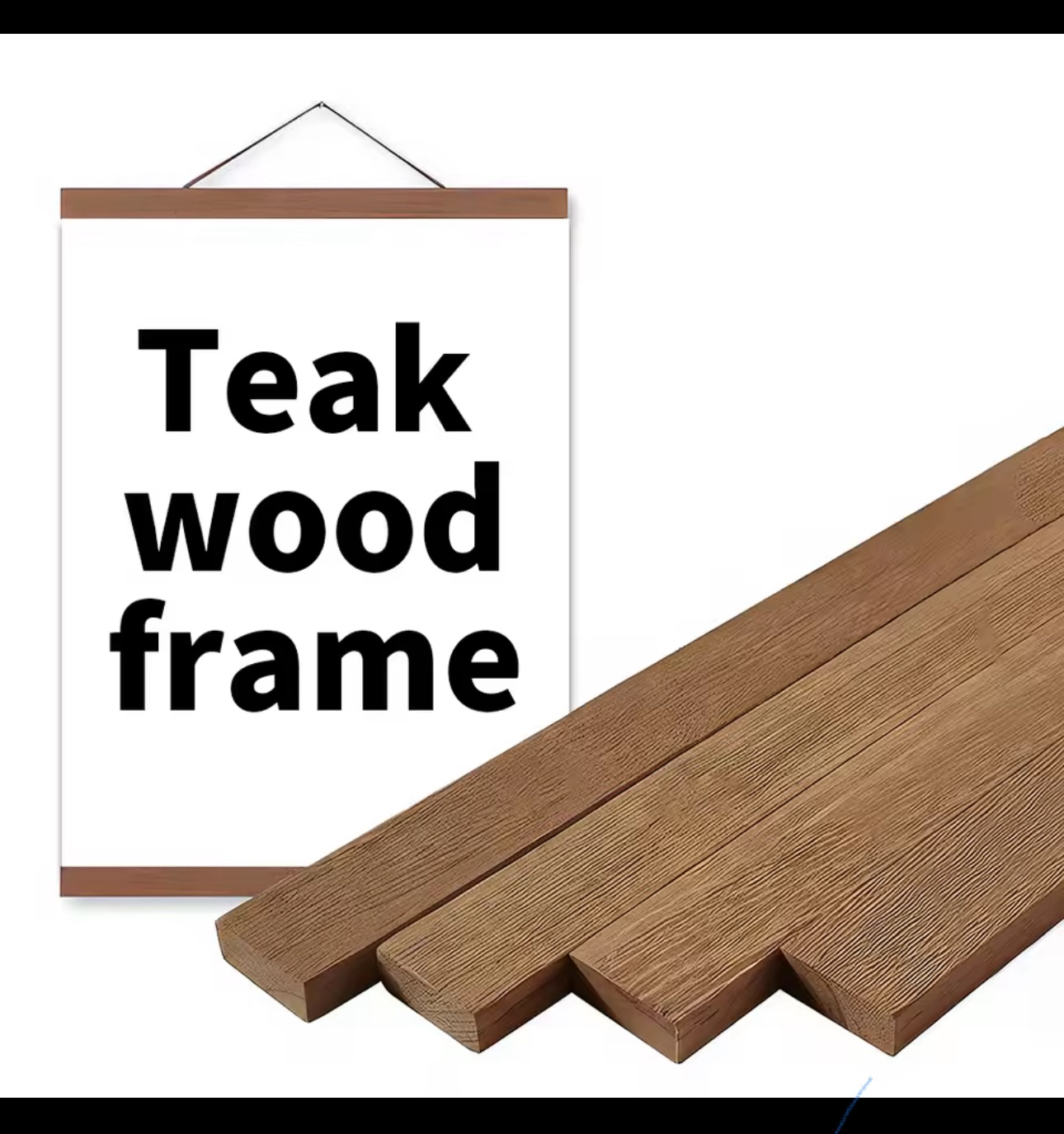 L and XL Magnetic Wooden Poster Hanger